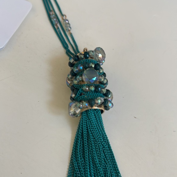 Mixit NWT Double Strand Green Beaded Necklace So PRETTY!! Gold Metal - Picture 6 of 8